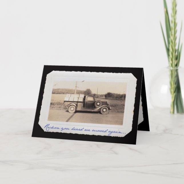 We Moved Again... Announcement (Front)