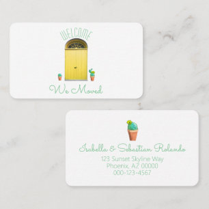 We Moved Announcement Southwest Yellow Door Cactus