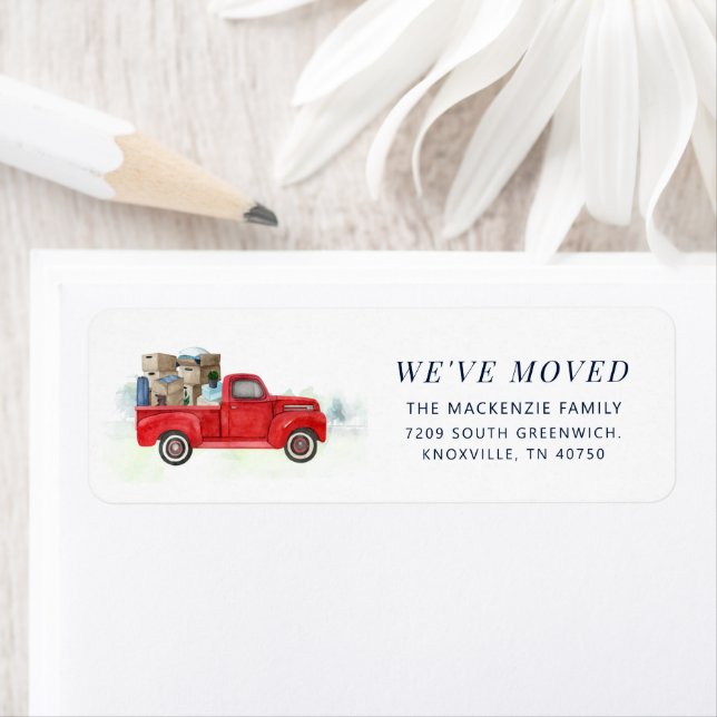 We Moved Change of Address Return Address Label (Insitu)