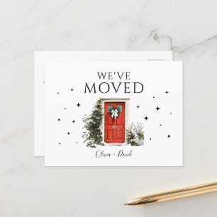 We Moved New Address Holiday Moving Announcement Postcard