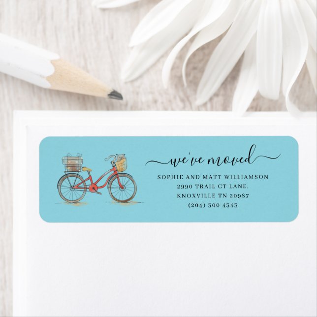 We Moved New Home Moving Return Address Label (Insitu)