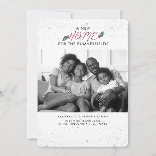 We Moved Photo Christmas Holidays Moving Announcement