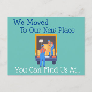 We Moved Postcard