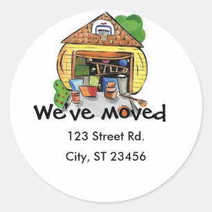 We Moved sticker large