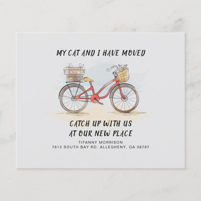 We Moved To A New Address Announcement (Front)