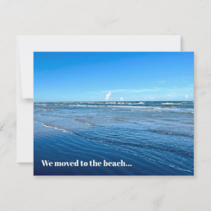 We Moved To The Beach New Home Address Moving Announcement