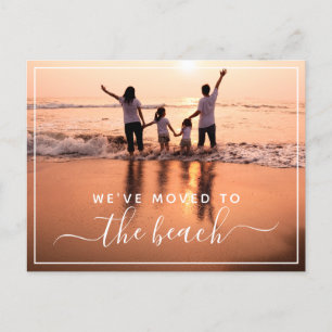 We Moved Your Family Photo New Address Announcement Postcard
