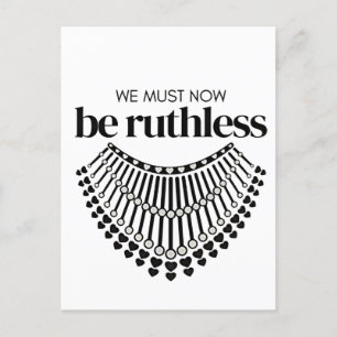 We Must Be Ruthless Now Unapologetic Democrat Postcard
