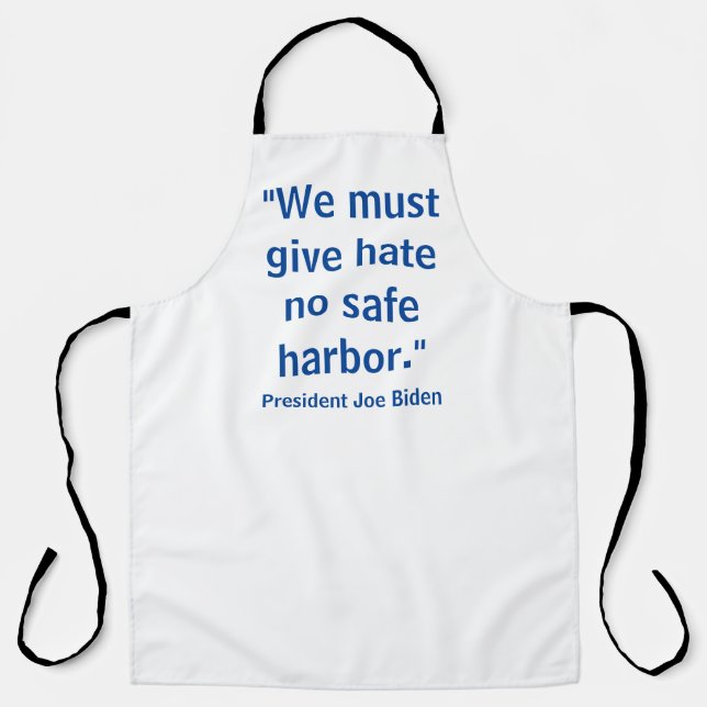 We Must Give Hate No Safe Harbour - Joe Biden Men' Apron (Front)