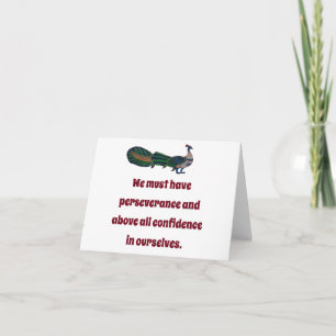 We Must Have Perseverance - Confidence Quote Card