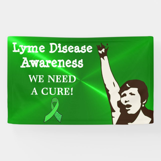 We Need a Cure, Lyme Disease Protest Sign Banner (Horizontal)