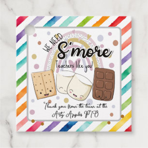we need s'more teachers like you favor gift favour tags