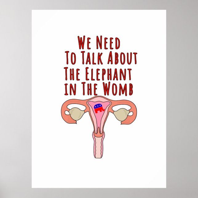 We Need to Talk About The Elephant In The Womb Poster (Front)