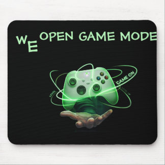 "We Open Game Mode" Levitating Neon Controller Mou Mouse Pad