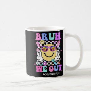 We Out Groovy Counsellor Life Last Day Of School  Coffee Mug