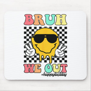 We Out Happy Last Day Of School Teacher Boy Girl S Mouse Pad