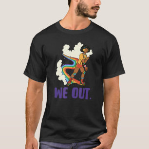 We Out Rollerblading Gay Pride Rainbow Lgbtq Proud T-Shirt