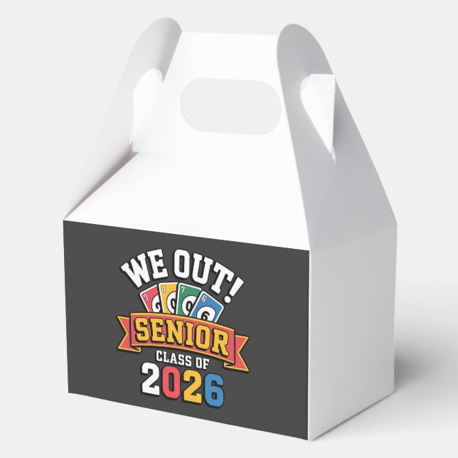 We Out Senior Class Of 2026 Favour Box (Front)