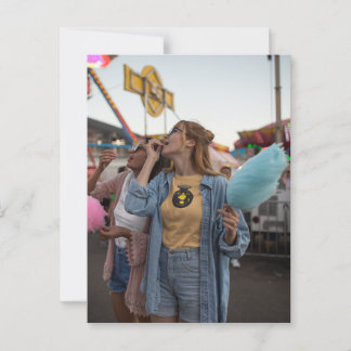 We out side postcard