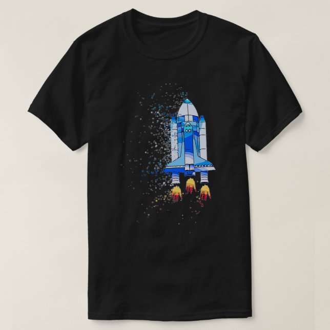 WE OUT Space Shuttle STEM  T-Shirt (Design Front)