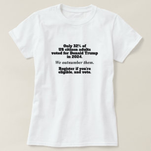 We Outnumber Them Vote No Kings Anti-Trump Protest T-Shirt