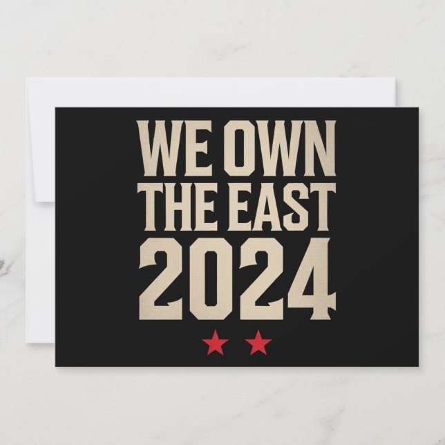 We Own The East 2024 Invitation (Front)