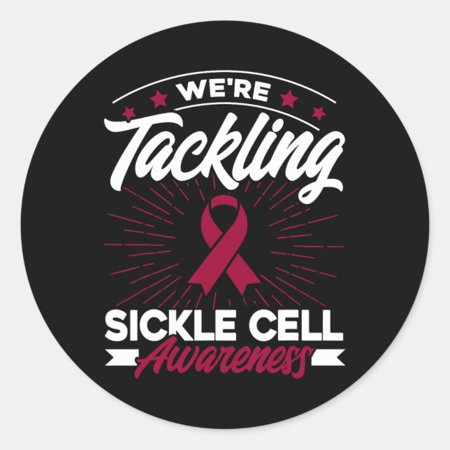 We Pack It With Sickle Cell Anaemia Consciousness  Classic Round Sticker (Front)