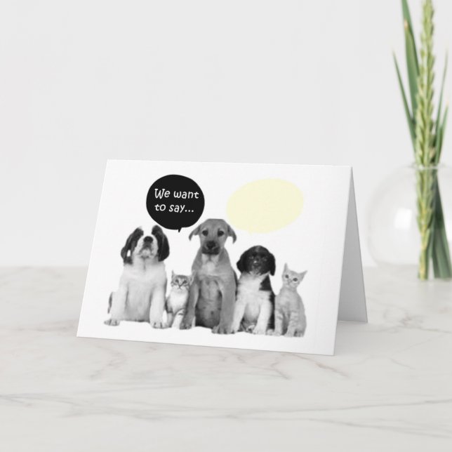 WE (PACK OF DOGGIES) SAY HAPPY BIRTHDAY CARD (Front)
