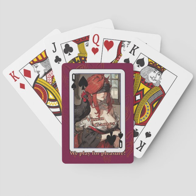 We play vixen games for pleasure card (Back)