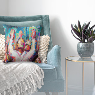 We Praise Thee Abstract Cushion