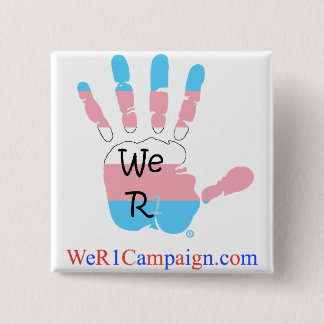 We R1 Transgender Hand Button