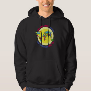We´re Here Pride Lgbtq Gay Lgbt Ally World Map Hoodie