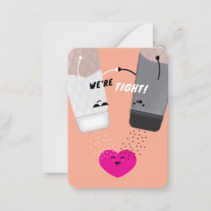 We’re Tight! Salt & Pepper Kids Valentine Card