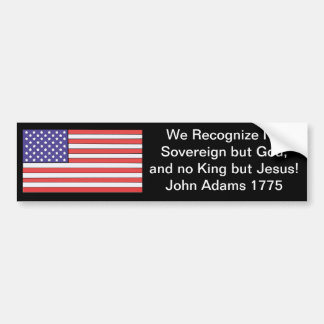 We Recognise No Sovereign but God, and no King but Bumper Sticker