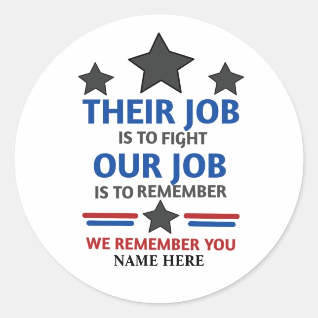 We remember you Sticker (Front)