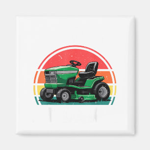 We Ride At Dawn Riding Lawn Mower Toddler Funny Mo Magnet