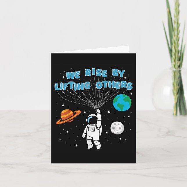 We Rise By Lifting Others Motivational Quote Insra Card (Front)