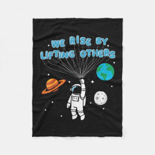 We Rise By Lifting Others Motivational Quote Insra Fleece Blanket