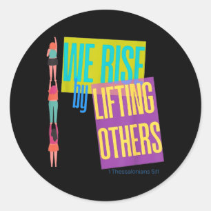 We Rise Classic Round Sticker