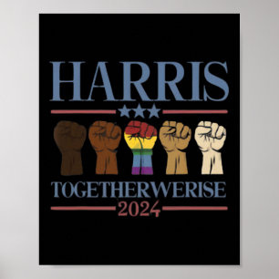 We Rise - Kamala Harris 2024 Lgbt  Poster
