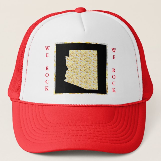 WE ROCK TRUCKER HAT (Front)