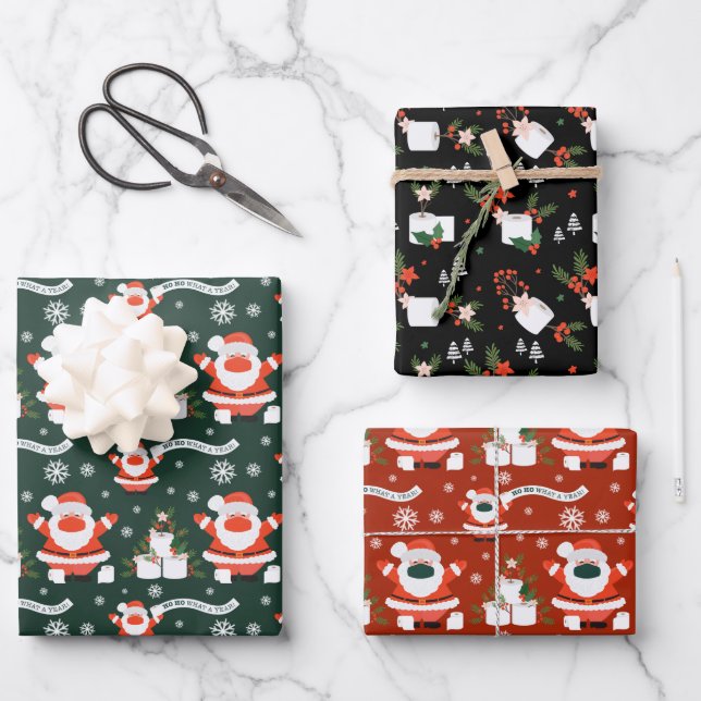 We Rolled With It! Fun Santa Mask & Toilet Paper (Front)