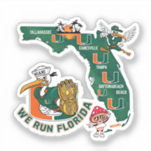 We Run Florida Football Fan Gameday Graphic 