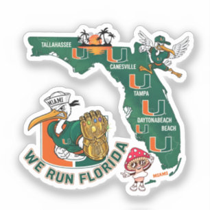 We Run Florida Football Fan Gameday Graphic