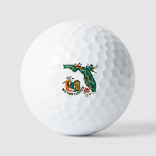 We Run Florida Football Fan Gameday Graphic Golf Balls