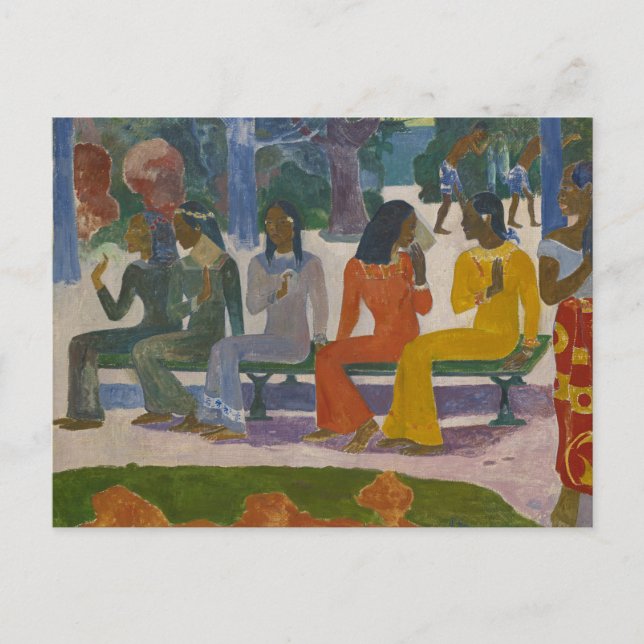 We Shall Not Go to the Market Today by Gauguin  Postcard (Front)
