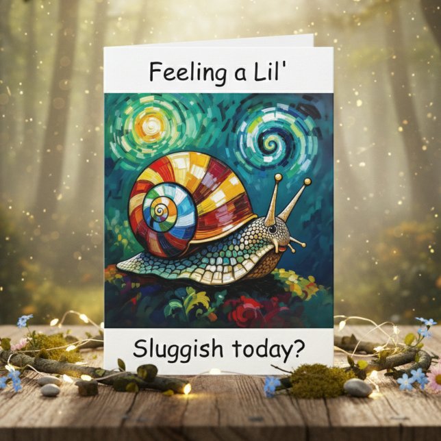We Shall Overcome | Funny Snail Encouragement  Card (Creator Uploaded)