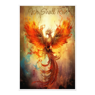 WE SHALL RISE - Text Version  Photo Print