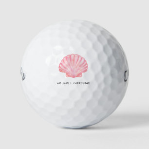 'We Shell Overcome!' Playful Coastal Golf Games Balls