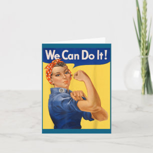 We Shirt Can It Rosie Riveter Feminist Card